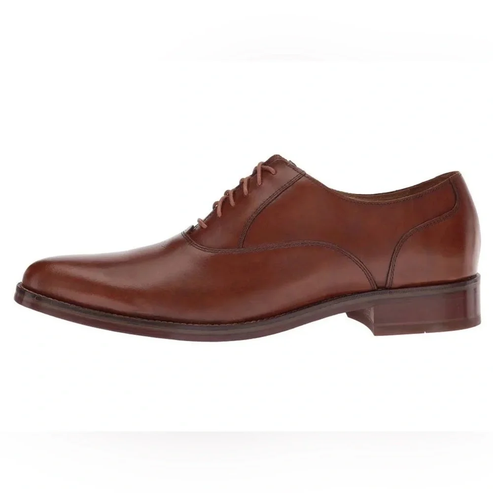 Cole Haan Brown Madison Plain Oxford Lace Up Leather Dress Shoes EUC Size 9.5